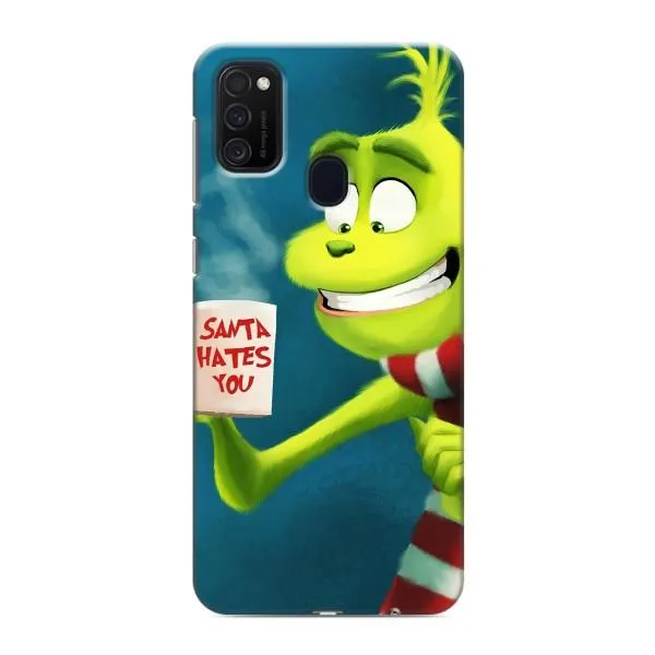 Чехол с принтом «Зеленый Гринч» для Samsung Galaxy M21s