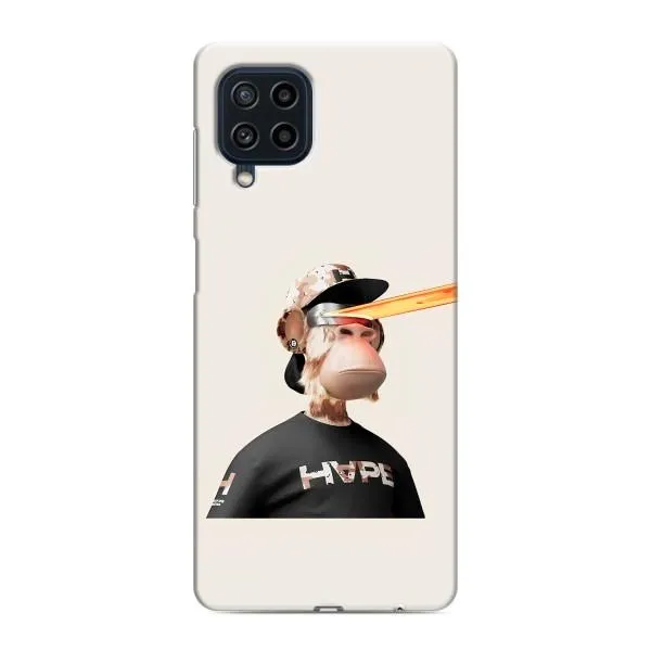 Чехол с принтом «обезьяна NFT в очках» для Samsung Galaxy M22 Чехол с принтом «обезьяна NFT в очках» для Samsung Galaxy M22