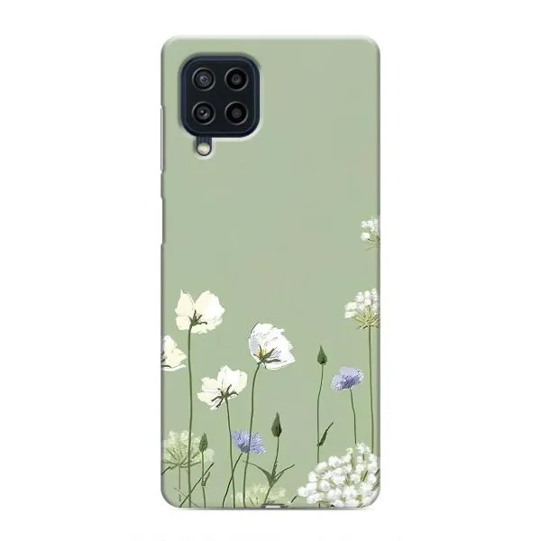 Чехол с принтом «Цветы на зеленом» для Samsung Galaxy M22