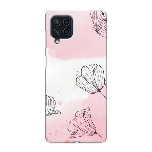 Чехол с принтом «Розовые цветы» для Samsung Galaxy M22