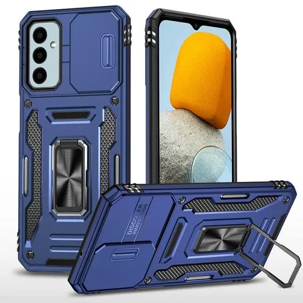 Ударопрочный чехол Camshield Army Ring для Samsung Galaxy M23 5G / M13 4G — Синий — фото 1