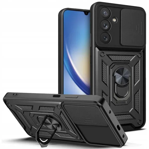 Чохол Ummi Camshield Serge Ring для Samsung Galaxy M23 5G / M13 4G — Чорний — фото 1