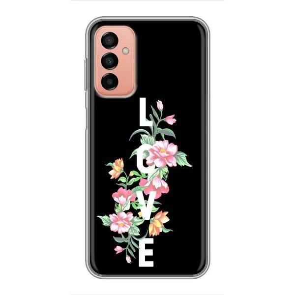 Чехол с принтом «Цветы LOVE» для Samsung Galaxy M23 (5G)