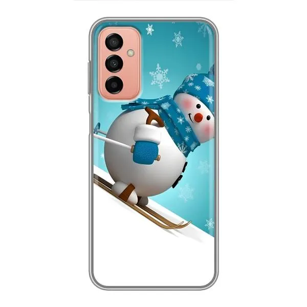 Чехол с принтом «Снеговик на лыжах» для Samsung Galaxy M23 (5G)