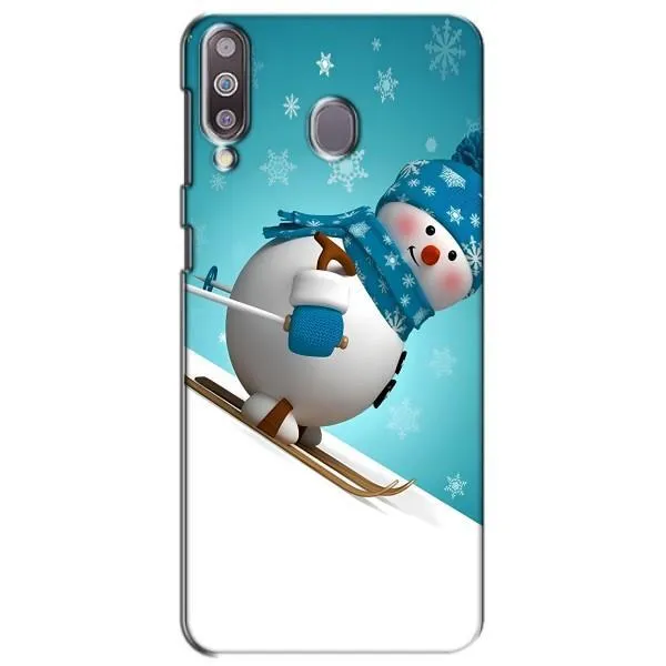 Чехол с принтом «Снеговик на лыжах» для Samsung Galaxy M30 (M305)