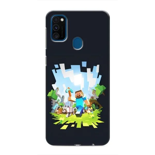 Чехол с принтом «персонажи Minecraft» для Samsung Galaxy M30s (M307) Чехол с принтом «персонажи Minecraft» для Samsung Galaxy M30s (M307)
