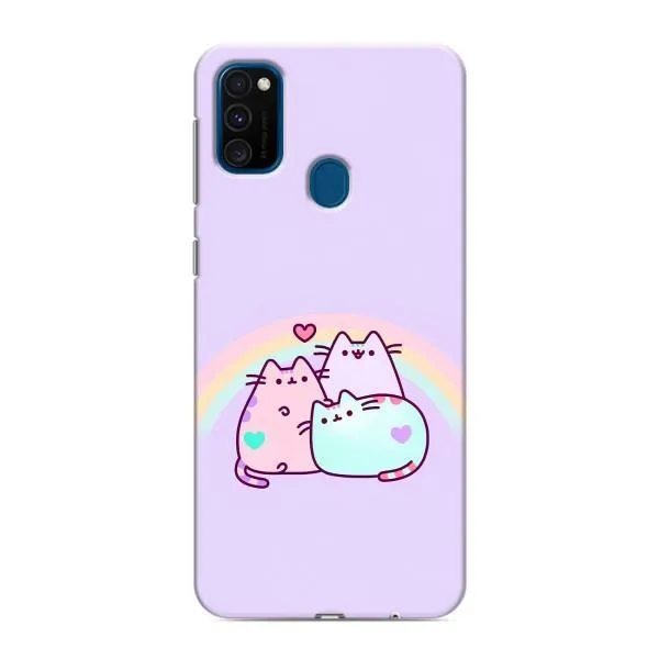 Чехол с принтом «Радужные котики» для Samsung Galaxy M30s (M307)