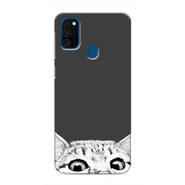 Чехол с принтом «Выглядывает кот» для Samsung Galaxy M30s (M307)