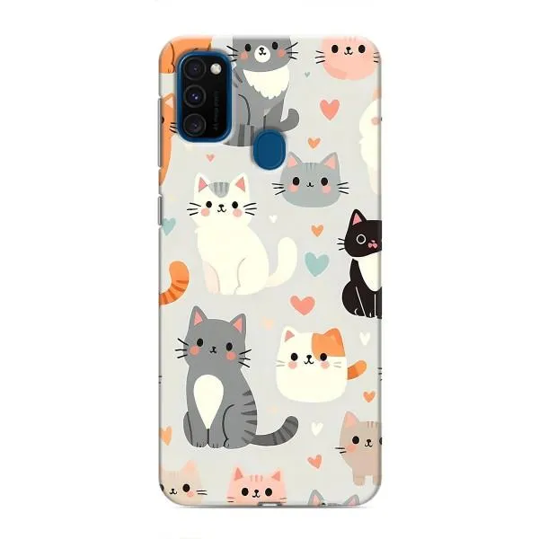 Чехол с принтом «Коллаж котов» для Samsung Galaxy M30s (M307)