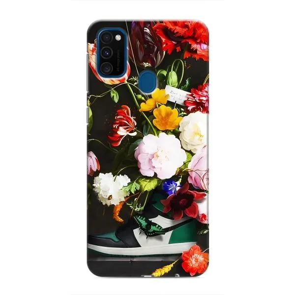 Чехол с принтом «Nike цветы» для Samsung Galaxy M31