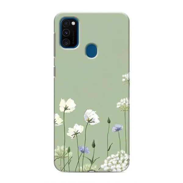 Чехол с принтом «Цветы на зеленом» для Samsung Galaxy M31