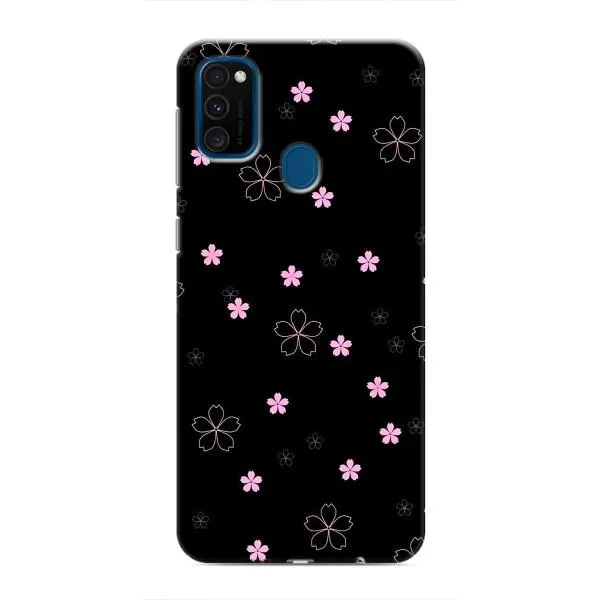 Чехол с принтом «Розовые цветы на черном» для Samsung Galaxy M31 Чехол с принтом «Розовые цветы на черном» для Samsung Galaxy M31
