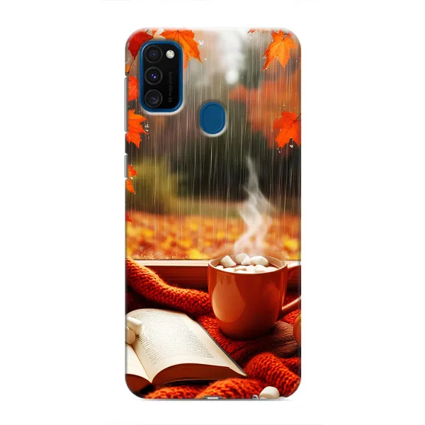 Чехол с принтом «Кофе и дождь» для Samsung Galaxy M31