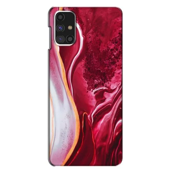 Чехол с принтом «Мрамор красный» для Samsung Galaxy M31s