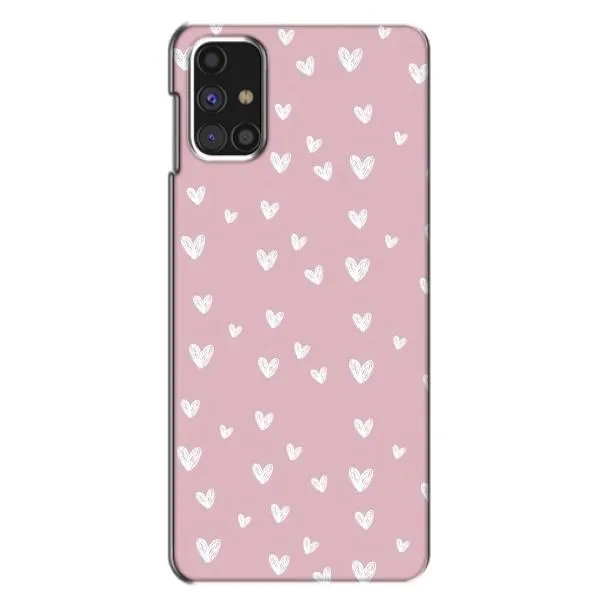 Чехол с принтом «Сердечки на розовом» для Samsung Galaxy M31s