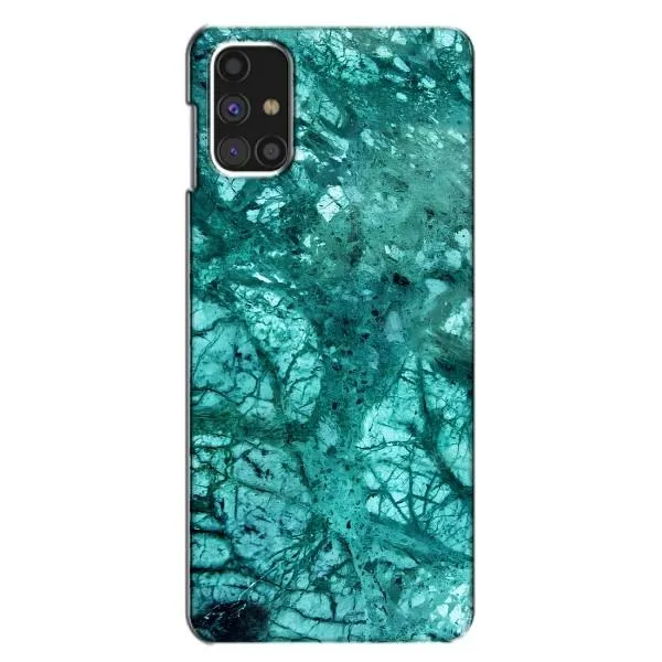 Чохол з принтом «Зелений мрамор» для Samsung Galaxy M31s