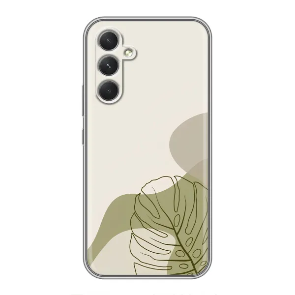 Чехол с принтом «Зеленая монстера дизайн» для Samsung Galaxy M32 5g