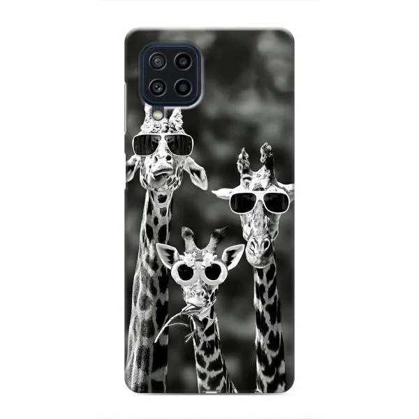 Чехол с принтом «Жирафы в очках» для Samsung Galaxy M32 Чехол с принтом «Жирафы в очках» для Samsung Galaxy M32
