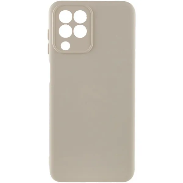 Чехол TPU GETMAN Liquid Silk Full Camera для Samsung Galaxy M33 5G — Песочный — фото 1