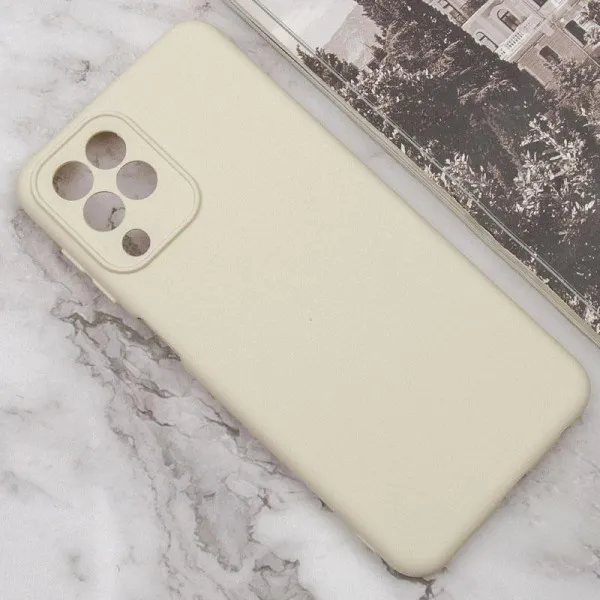 Чехол TPU GETMAN Liquid Silk Full Camera для Samsung Galaxy M33 5G — Песочный — фото 4