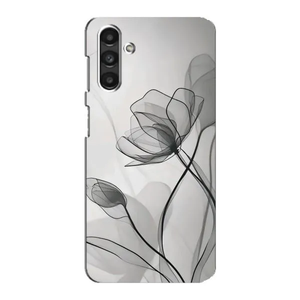 Чехол с принтом «Черные цветы» для Samsung Galaxy M34 (5G)