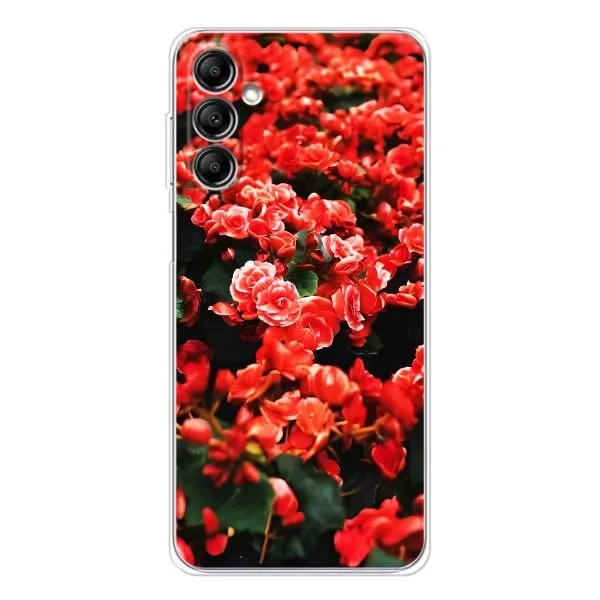 Чехол с принтом «Цветы красные» для Samsung Galaxy M35 5G