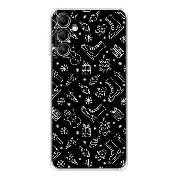 Чехол с принтом «Новогодний фон» для Samsung Galaxy M35 5G