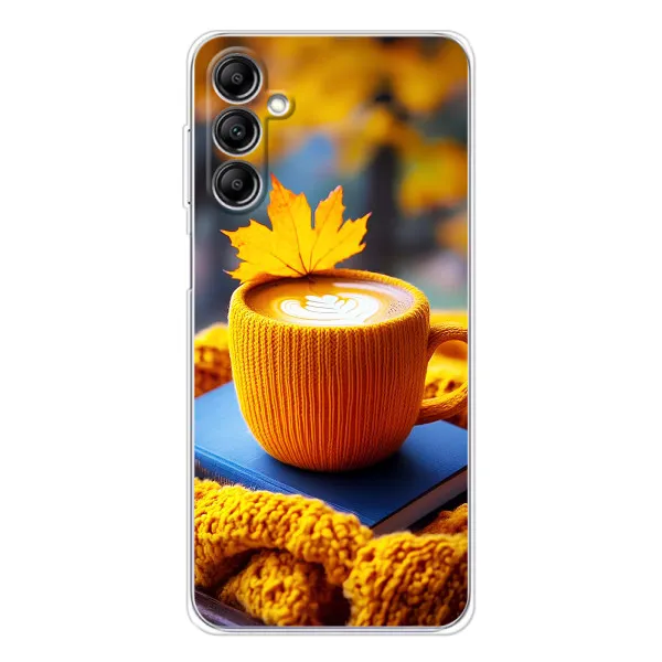 Чехол с принтом «Кофе на желтом пледе» для Samsung Galaxy M36 5G Чехол с принтом «Кофе на желтом пледе» для Samsung Galaxy M36 5G