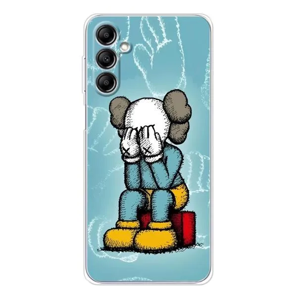 Чехол с принтом «Плач Bearbrick» для Samsung Galaxy M36