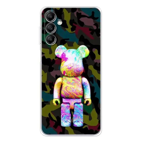 Чехол с принтом «Яркий Bearbrick» для Samsung Galaxy M36