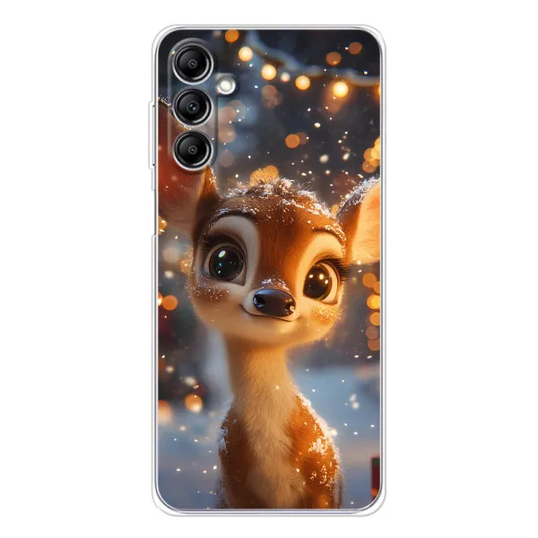 Чехол с принтом «Олененок среди гирлянд» для Samsung Galaxy M36