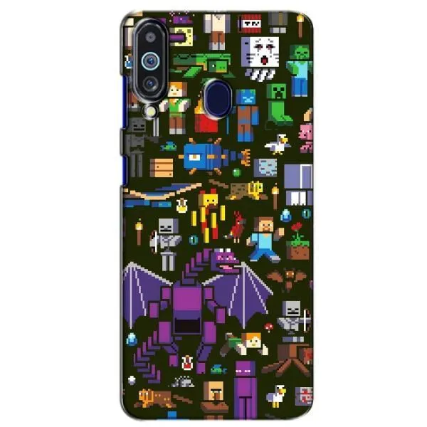 Чохол з принтом «Колаж Майнкрафт» для Samsung Galaxy M40