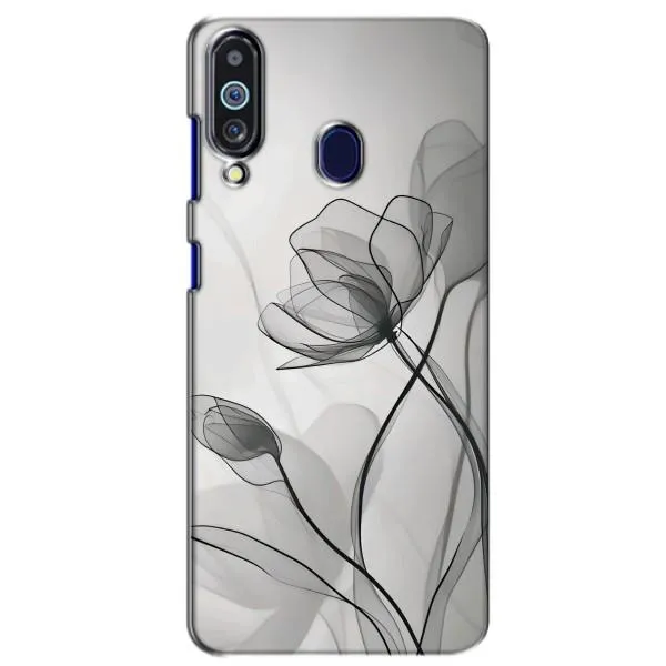 Чохол з принтом «Чорні квіти» для Samsung Galaxy M40