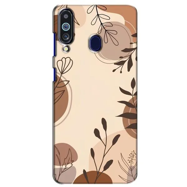 Чохол з принтом «Коричневі квіти» для Samsung Galaxy M40
