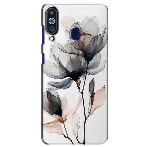 Чохол з принтом «Квіти на білому» для Samsung Galaxy M40