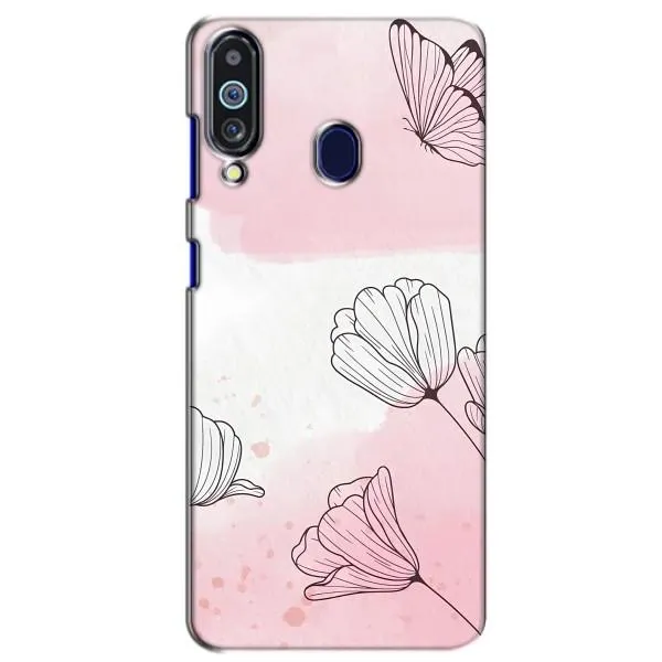 Чохол з принтом «Рожеві квіти» для Samsung Galaxy M40