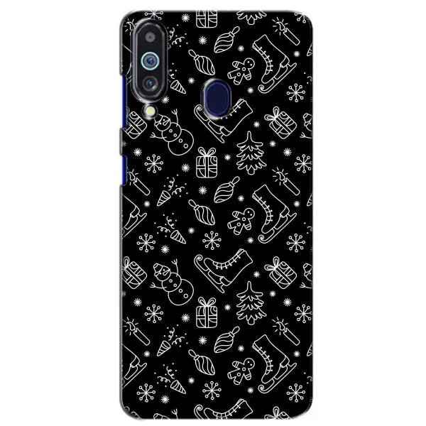 Чехол с принтом «Новогодний фон» для Samsung Galaxy M40
