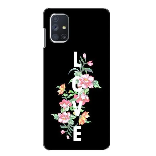 Чехол с принтом «Цветы LOVE» для Samsung Galaxy M51