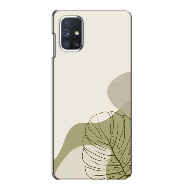 Чехол с принтом «Зеленая монстера дизайн» для Samsung Galaxy M51