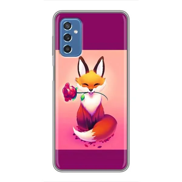 Чехол с принтом «Лисичка с розочкой» для Samsung Galaxy M52 5G (M526)
