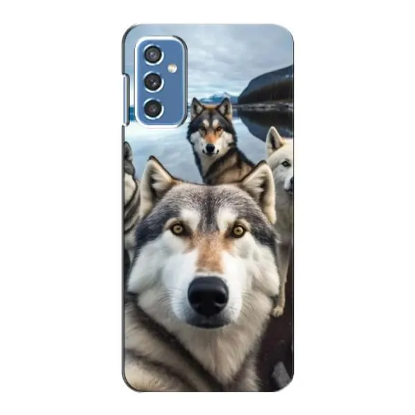 Чехол с принтом «Селфи ХАски» для Samsung Galaxy M52 5G (M526) Чехол с принтом «Селфи ХАски» для Samsung Galaxy M52 5G (M526)
