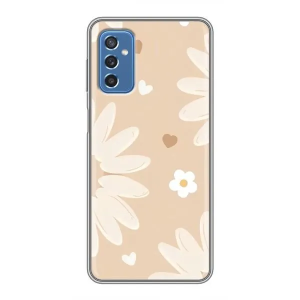 Чехол с принтом «Бежевые цветы» для Samsung Galaxy M52