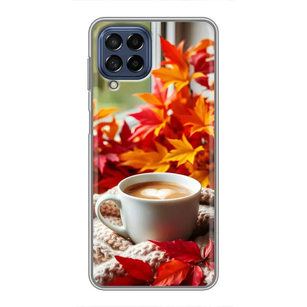 Чехол с принтом «Кофе и листья» для Samsung Galaxy M53 (5G) (M536B) Чехол с принтом «Кофе и листья» для Samsung Galaxy M53 (5G) (M536B)