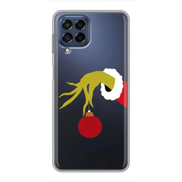 Чехол с принтом «Гринч с игрушкой» для Samsung Galaxy M53 (5G) (M536B)