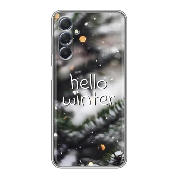 Чехол с принтом «Hello winter» для Samsung Galaxy M54 (5G)