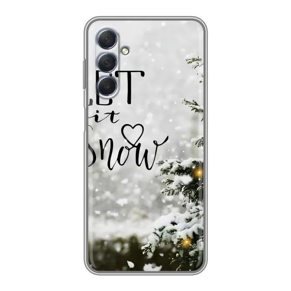 Чехол с принтом «Let it snow» для Samsung Galaxy M54 (5G)