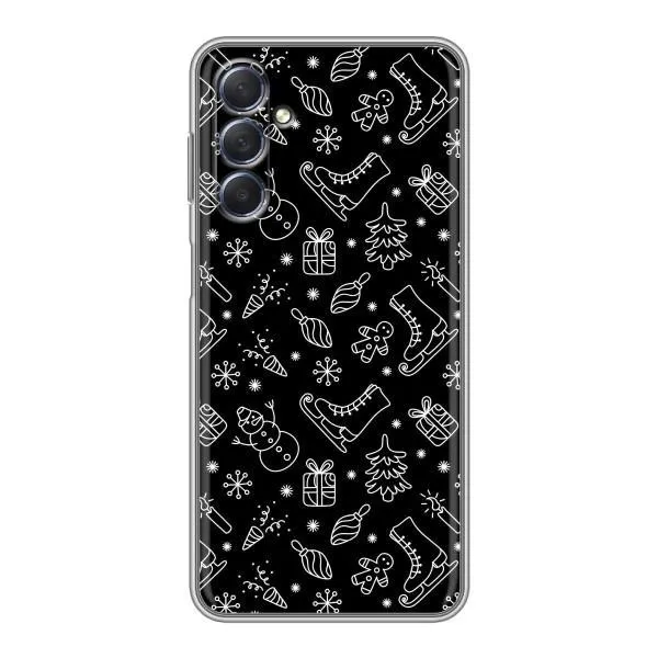 Чехол с принтом «Новогодний фон» для Samsung Galaxy M54 (5G)