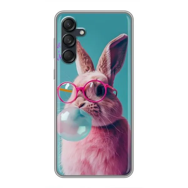 Чехол с принтом «Кролик в очках» для Samsung Galaxy M55 5G