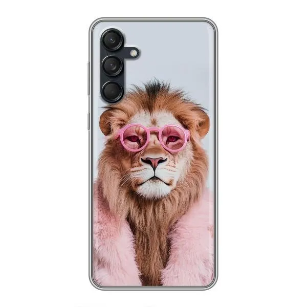 Чехол с принтом «Лев в очках» для Samsung Galaxy M55 5G