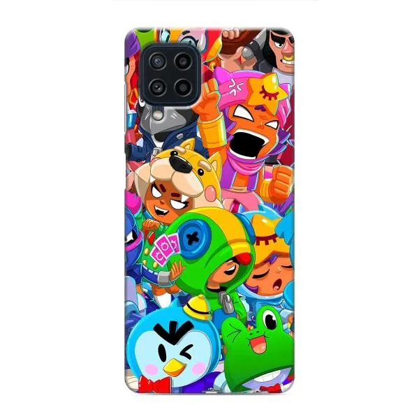 Чехол с принтом «герои Бравл Старс» для Samsung Galaxy M62